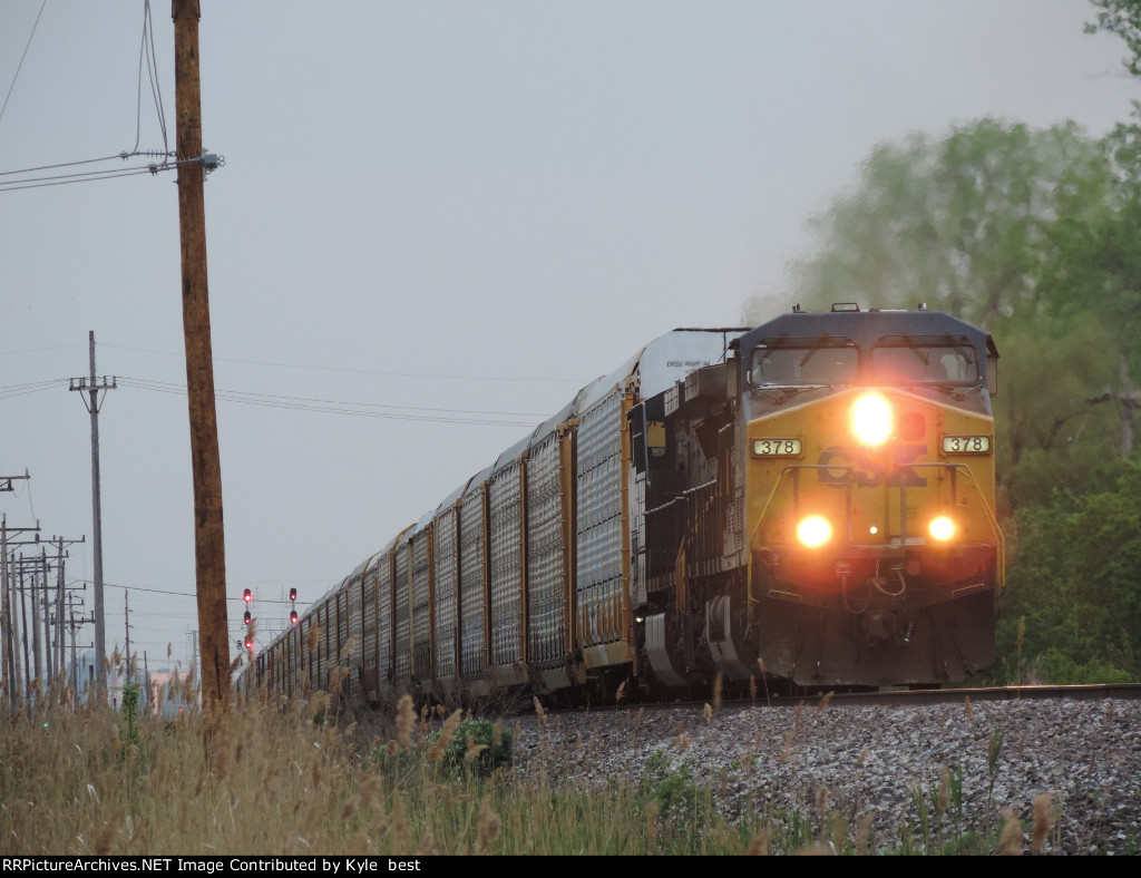 CSX 378 on I168